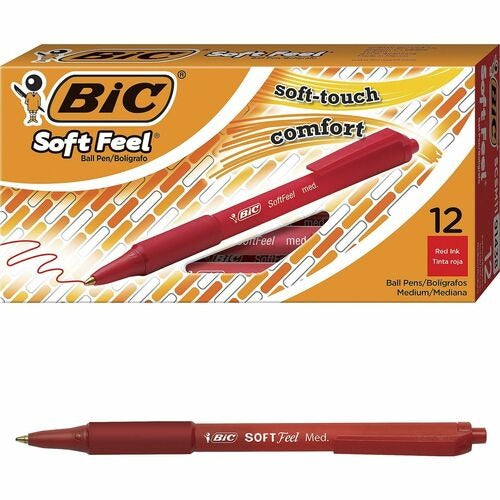 BIC Bic BICSCSM11RD Retractable Ballpoint Pen Red Dozen