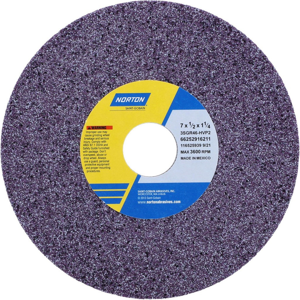 NORTON Norton 66252916211 Surface Grinding Wheel 46 Grit 7in