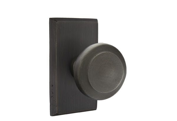EMTEK Emtek 7204BUMB Butte Knob Privacy Lockset Medium Bronze