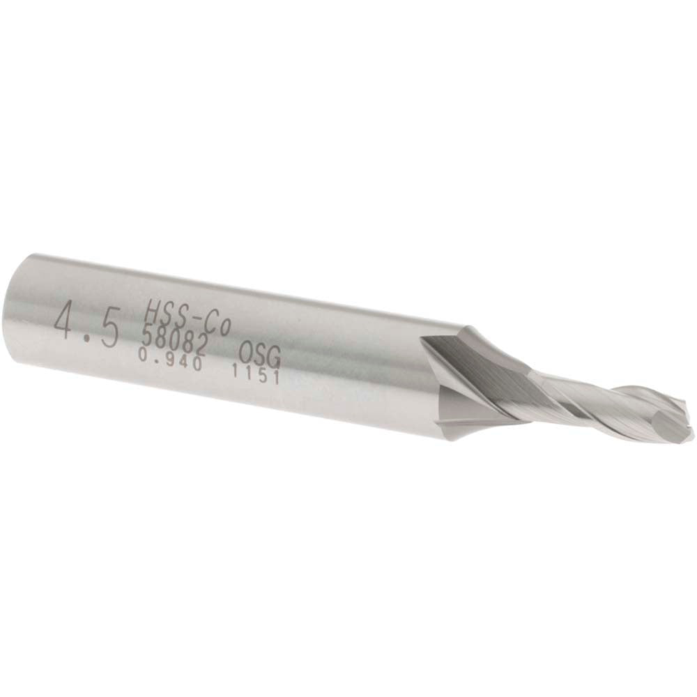 OSG Osg 5808200 Square End Mill 0.1772 Inch 2 Flute Cobalt