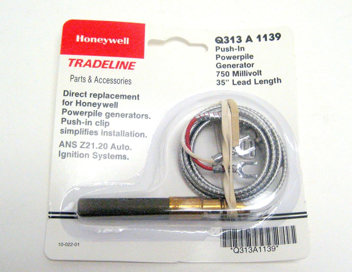 Honeywell Q313A1139 750mV Thermopile 35 Spade Terminal