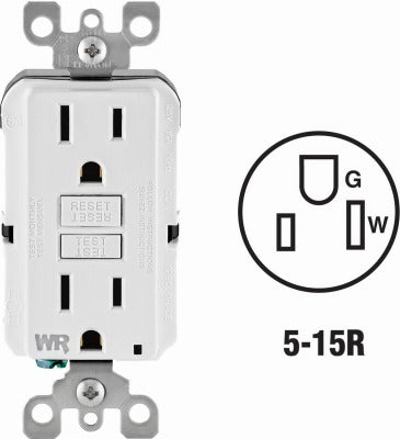 LEVITON Leviton Mfg Co R12-GFWT1-0KW Gfci Outlet 20A Weather Tamper Resistant