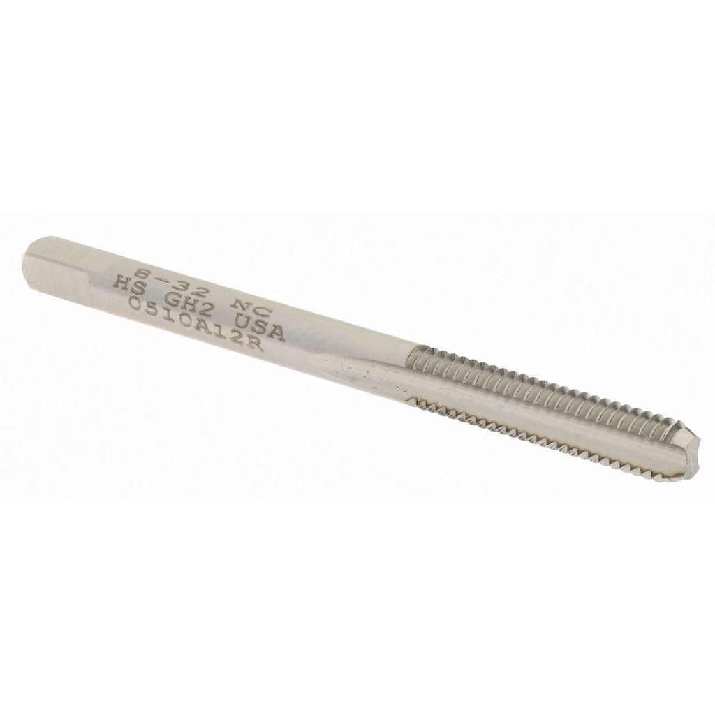 HERTEL Hertel K008190AS Straight Flute Tap 8-32 Unc Bottoming Hss