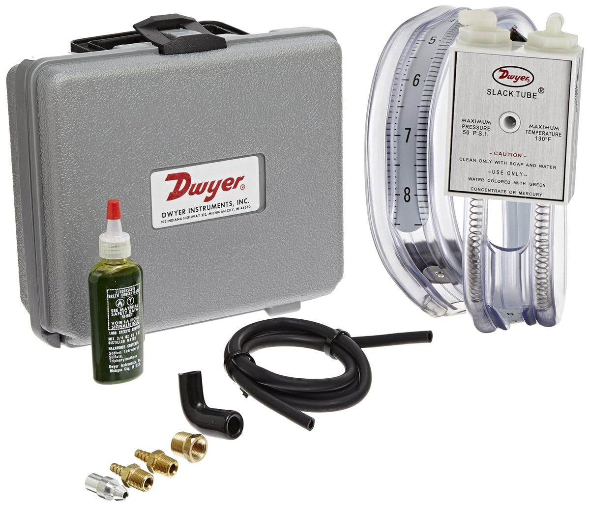 Dwyer 1212 Slack Tube Gas Pressure Kit Complete Kit