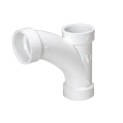 MUEL 05853 PVC DWV 45 Degree Elbow Wye Combination 1-1/2 Inch