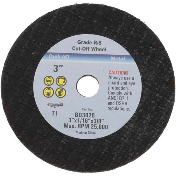 IMPORT-GENERIC Import BD3020 Cut-off Wheel 3 Inch Aluminum Oxide 46 Grit