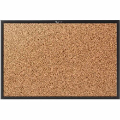 QUARTET Quartet QRT2303B Bulletin Board 3x2 Ft Cork Black Frame