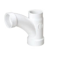 MUEL 05837 PVC DWV Reducing 45 Degree Elbow Wye Combination, 3 x 3 x 1-1/2 Inch