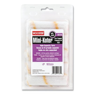 Wooster 00R1160040 High-Capacity Poly Yarn Mini-Koter Mini Roller Covers 4 inches