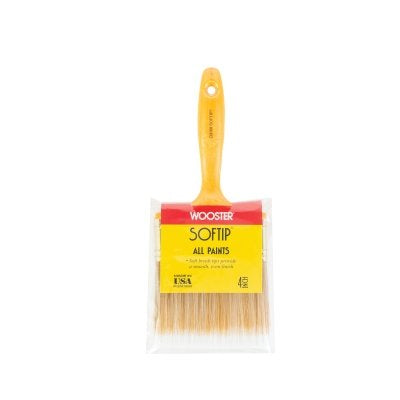 Wooster 0Q31080040 Soft Tip Paint Brushes 4 Inches Synthetic Blend Plastic Handle