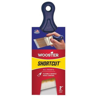 Wooster 0Q32110020 Shortcut Paint Brushes 2 Inch W Synthetic Blend Rubberized Handle