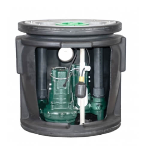 ZOELLER 912-1143 Preassembled Sewage System 1/2 HP 115V