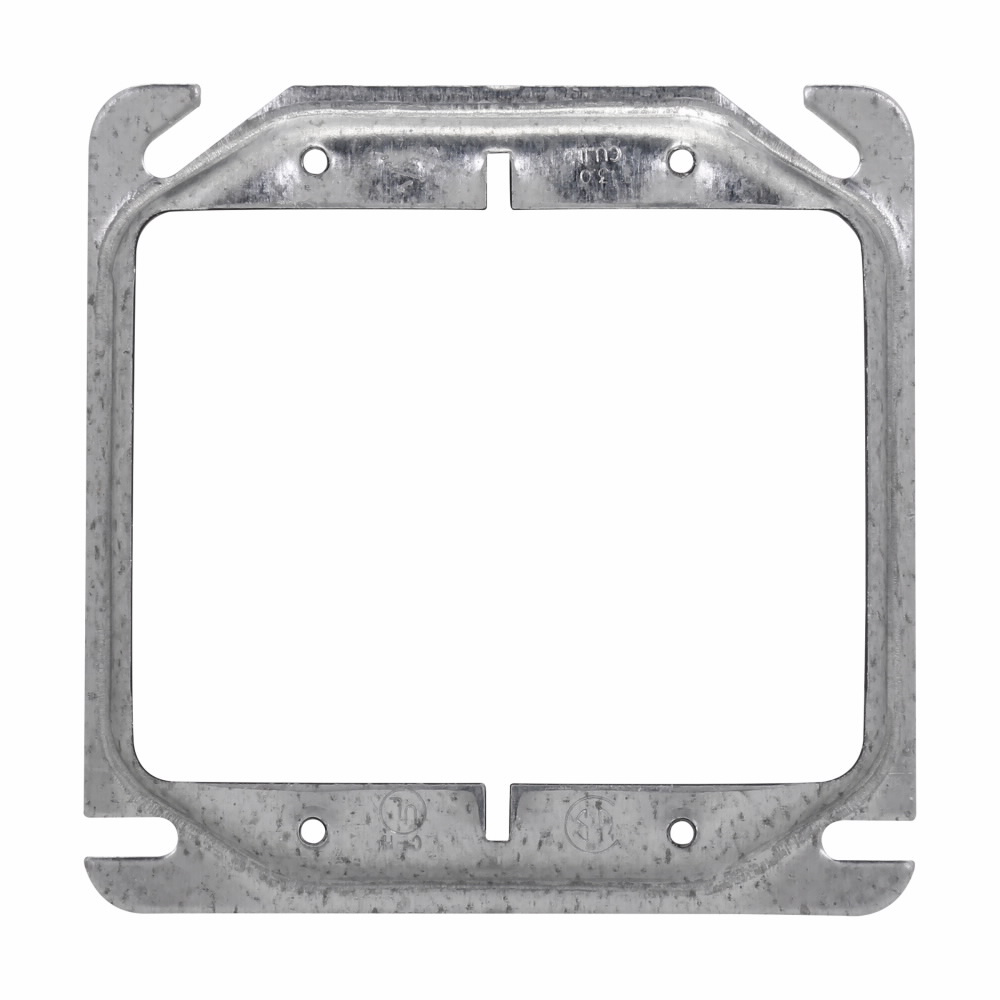 Crouse-Hinds TP496 Square Mud Ring 1/4 Inch Raised Steel 2 Device