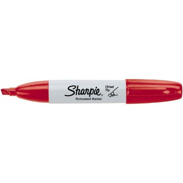 SHARPIE Sharpie 38202 Permanent Marker Red Chisel Tip