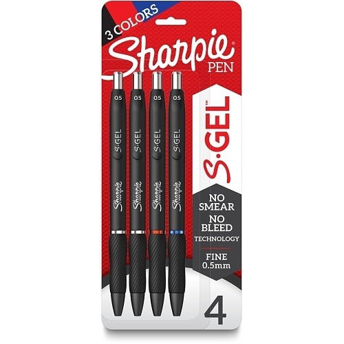 DYMO Dymo Corp 2116199 Gel Pen 0.5mm 4 Count Assorted