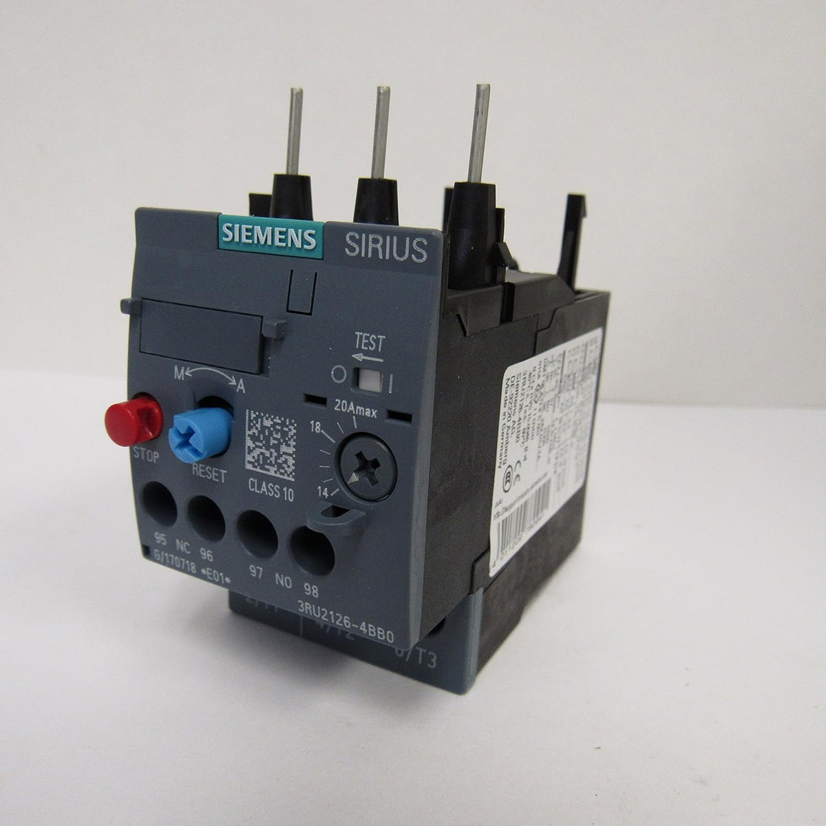 Siemens 3RU2126-4BB0 Overload Relay 14-20 AMP