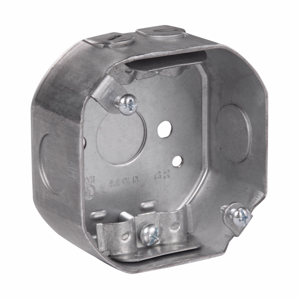 Crouse-Hinds TP260 Octagon Outlet Box Steel 3-1/4 x 1-1/2 Inch