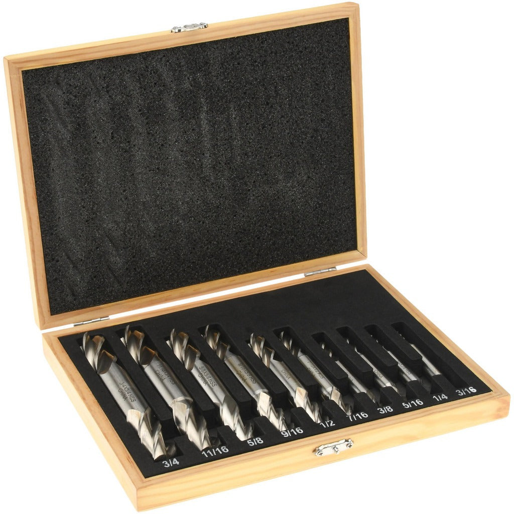 VALUE COLLECTION Value Collection 320-9002 End Mill Set 10 Piece Hss