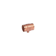 Victaulic FD67626C00 Reducing Tee, 4 x 4 x 1 in, Grooved x Grooved x Cup, Wrot Copper