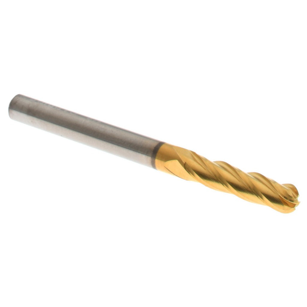 HERTEL Hertel E6250008 Ball End Mill 0.125 in 4 Flute Carbide Tin