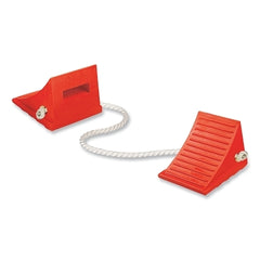 Checkers UC1700-P General Purpose Utility Wheel Chock 30000 lb Load Capacity 27 in to 35 in Tires Orange Includes Rope