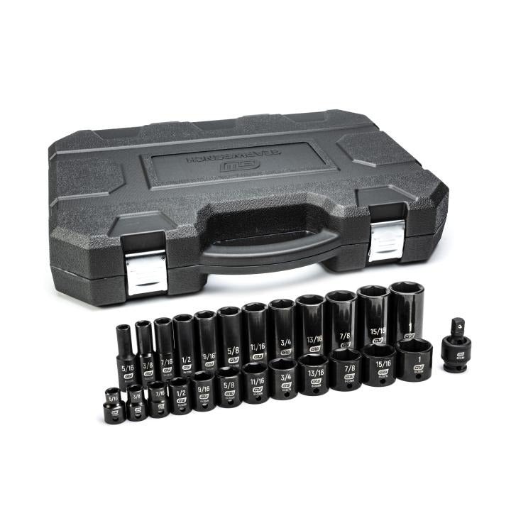 GEARWRENCH Gearwrench 84919n 3/8 Drive Sae Impact Socket Set 25 Pc