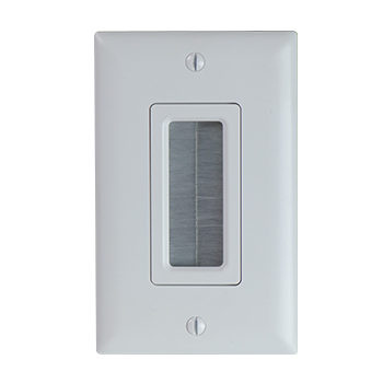 Legrand WP1014-WH-V1 OnQ Cable Access Wall Plate 1 Gang