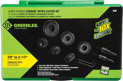 Greenlee 648 Carbide Cutter Quick Change 9-Piece