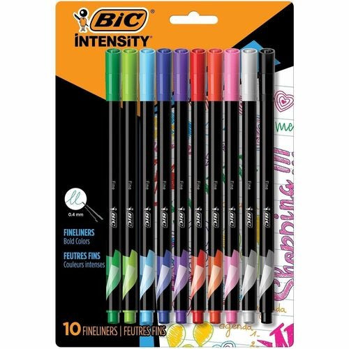 BIC Bic BICFPINFAP10AST Felt Tip Pen Assorted 10 Pack