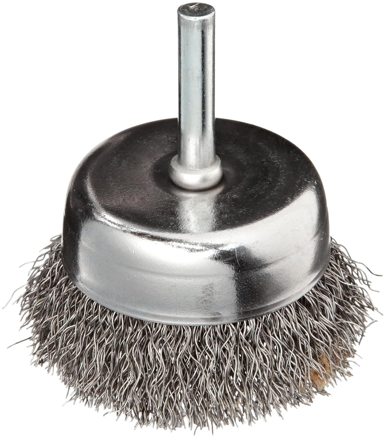 Weiler 14306 2 Crimped Wire Utility Cup Brush .0118 Steel Fill 1/4 Stem