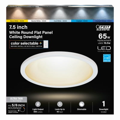 FEIT ELECTRIC Feit Electric 74206/6WYCA Round Flat Panel Downlight 10.5W