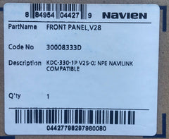 Navien 30008333D Front Panel for NPE Series Water Heater Replacement 30008333D