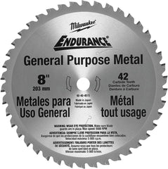 Milwaukee 48-40-4515 Circular Saw Blade 8 Inches 42 Teeth Cermet Tipped