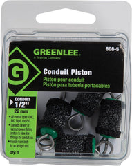 Greenlee 608-5 Piston, Foam, 1/2 In, Pk5