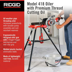 Ridgid 10883 Oiler 418 All Weather with 1 Gallon Thread Cutting Oil