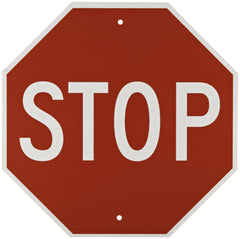 Brady 113280 STOP Sign Reflective Aluminum 18 x 18