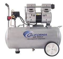 California Air Tools 8010 Steel Tank Air Compressor | Ultra Quiet, Oil-Free, 1.0 hp, 8 gal