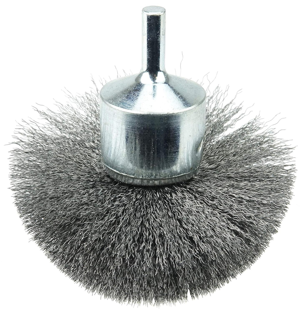 Weiler 10041 3 Circular Flared Crimped Wire End Brush 0.008 Steel Fill Made in the USA