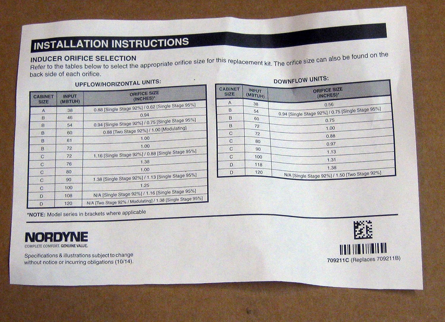 Packard 66798 Draft Inducer Motor for Nordyne 115 Volts