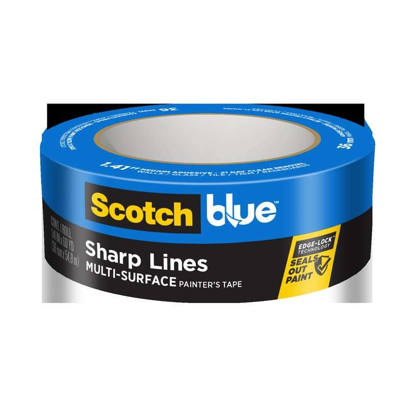 3M 3M 7100184850 ScotchBlue Sharp Lines Painter's Tape (1.41 in x 60 yd / 1 Roll/Pack)