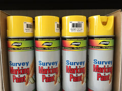 Aervoe 202 Yellow Survey Marking Paint 20-oz 12 Can Case