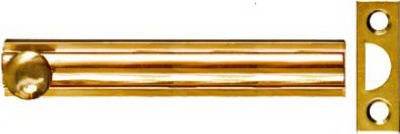 NATIONAL HARDWARE National Mfg N197-988 Brass Surface Bolt 4 Inches 5 Pack