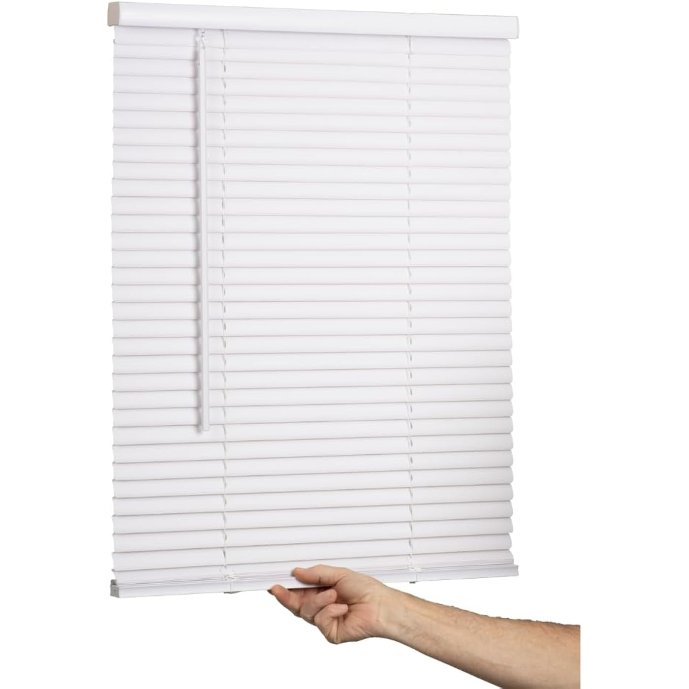 LOTUS & WINDOWARE Lotus & Windoware MLX3460WH Cordless mini blind 1 inches vinyl slats (34 inches x 60 inches)
