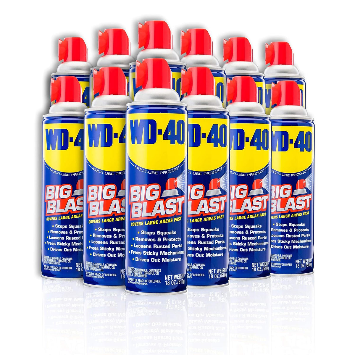 WD-40 490095 Multi-Use Product Aerosol Can 18 OZ 12-Pack