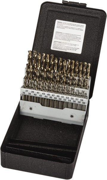 PRECISION TWIST DRILL Precision Twist Drill 5995667 Cobalt Drill Bit Set 60pc