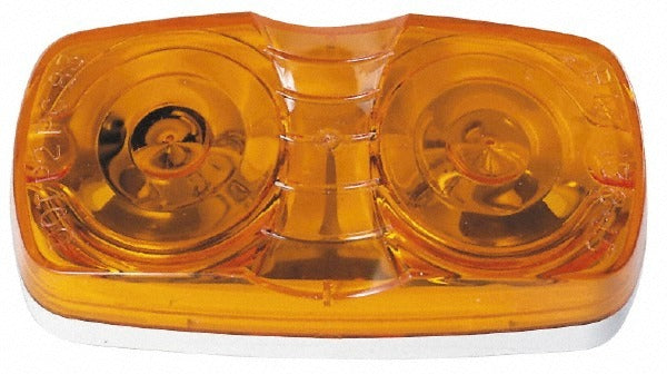 PETERSON MANUFACTURING Peterson V138A Amber Rectangular Reflector 4x2 in Surface Mount