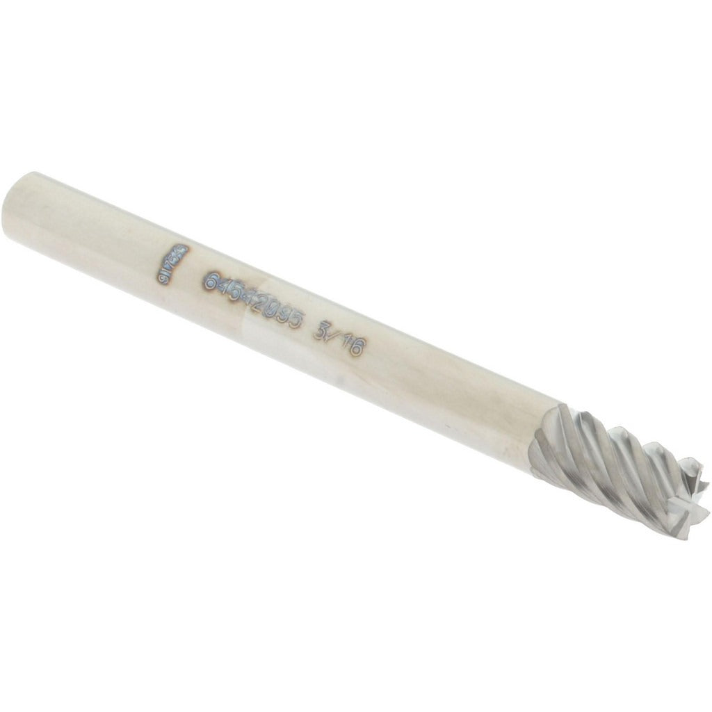 ACCUPRO Accupro 12177403 Square End Mill 3/16 in 6 Flute Carbide