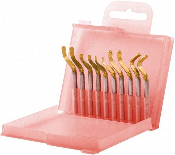 SHAVIV Shaviv 155-00251 Hand Deburring Tool Set 10 Pc Hss
