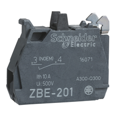 Schneider Electric ZBE1016P Single Contact Block 600 Volt 1NO