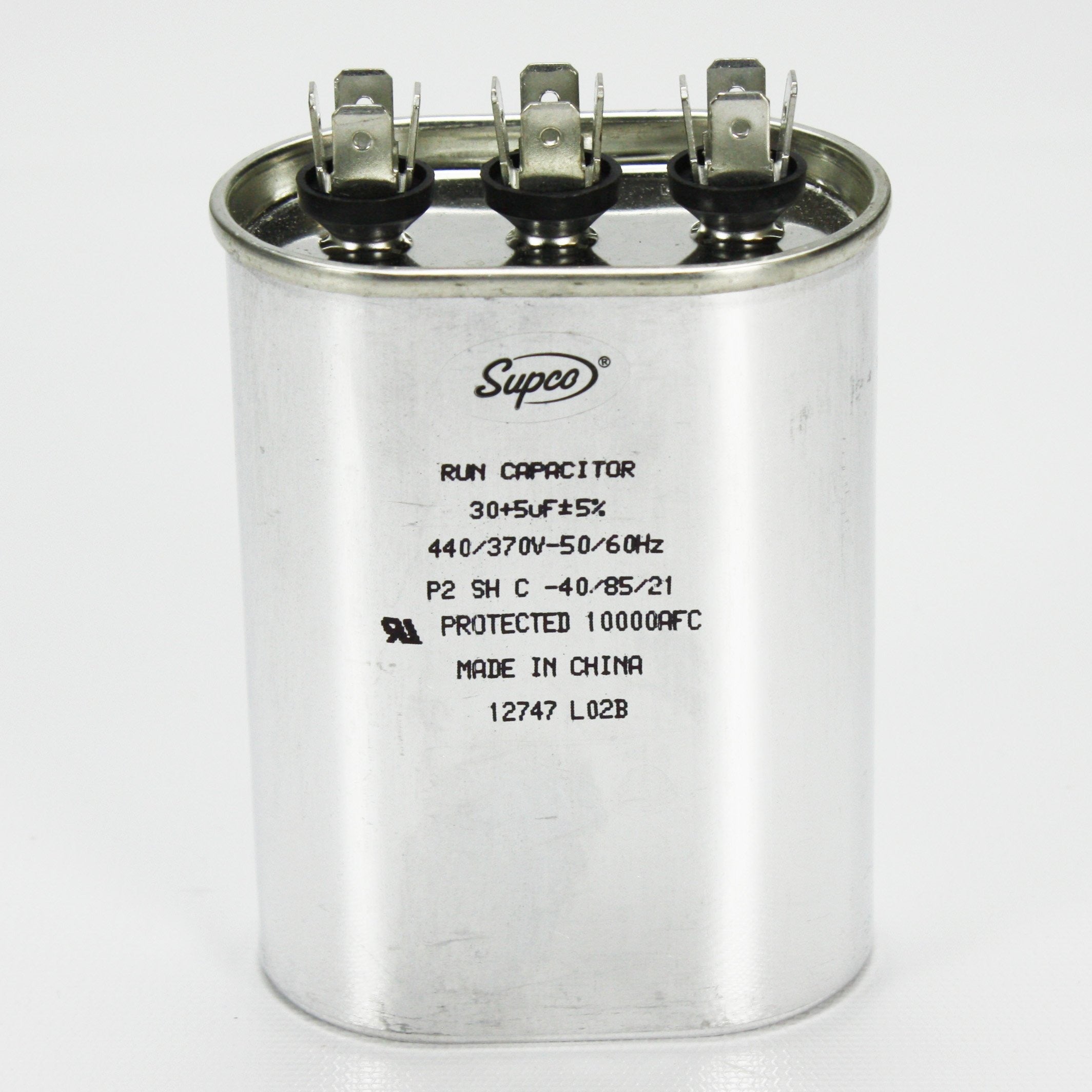 SUPCO Supco CD30+5X440 Dual motor run capacitor 30 + 5 Mfd x 440 V (Oval)